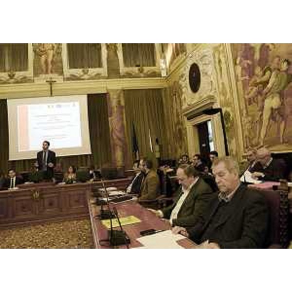 Cristiano Shaurli (Assessore regionale Risorse agricole e forestali) alla prima riunione del Comitato di sorveglianza del Programma di Sviluppo Rurale (PSR) 2014-2020 del Friuli Venezia Giulia, a Palazzo Belgrado sede della Provincia - Udine 10/12/2015