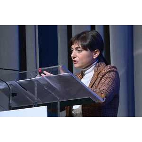 Debora Serracchiani (Presidente Regione Friuli Venezia Giulia) all'Assemblea generale dell'Associazione Nazionale Costruttori Edili (ANCE) di Pordenone, al ridotto del Teatro Verdi - Pordenone 14/12/2015