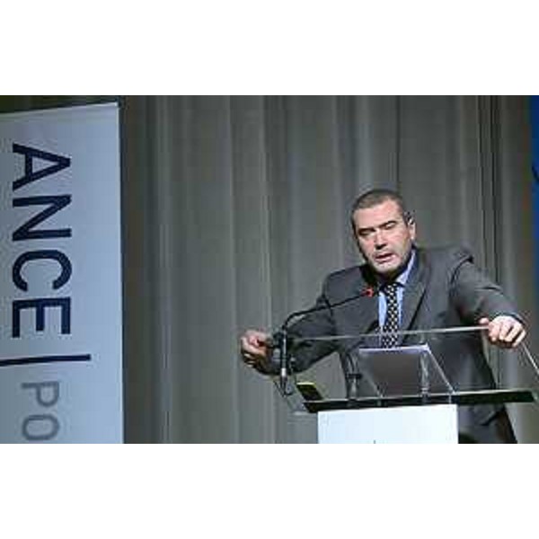 Sergio Maset (Direttore Idea Tolomeo) all'Assemblea generale dell'Associazione Nazionale Costruttori Edili (ANCE) di Pordenone, al ridotto del Teatro Verdi - Pordenone 14/12/2015