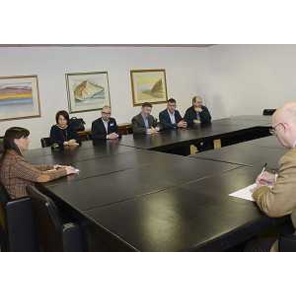 Debora Serracchiani (Presidente Regione Friuli Venezia Giulia) all'incontro con i rappresentanti sindacali di Hypo Alpe Adria Bank - Udine 21/12/2015
