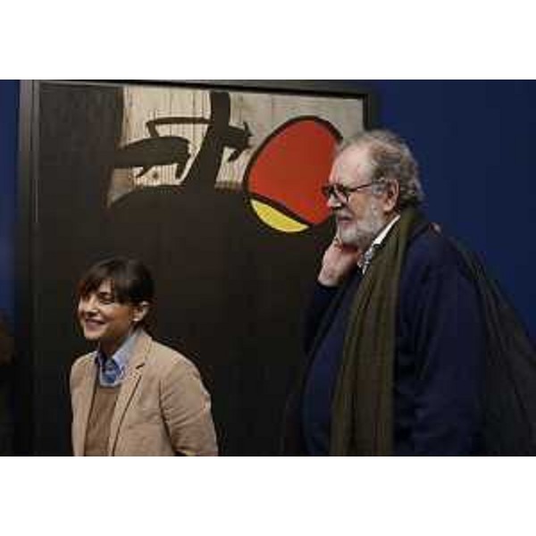 Debora Serracchiani (Presidente Regione Friuli Venezia Giulia) visita la mostra "Joan Miró a Villa Manin. Soli di notte" accompagnata da Piero Colussi (Sovrintendente Villa Manin) - Villa Manin di Passariano (Codroipo) 22/12/2015
