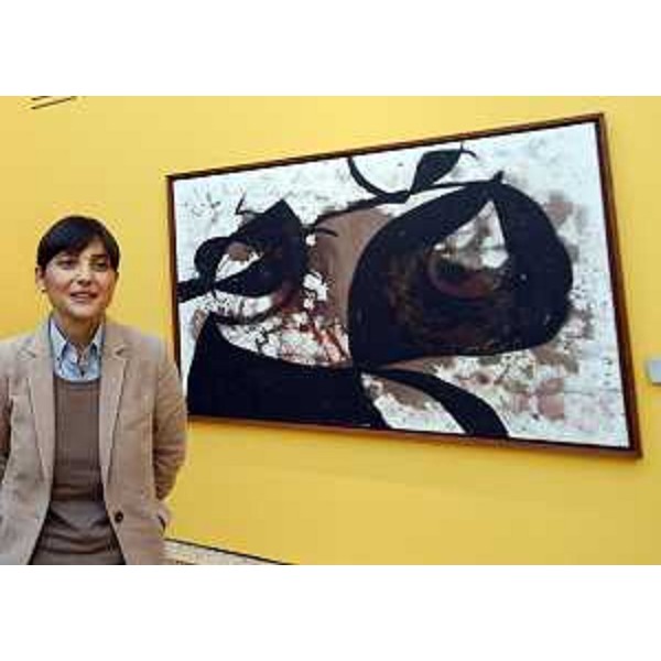 Debora Serracchiani (Presidente Regione Friuli Venezia Giulia) visita la mostra "Joan Miró a Villa Manin. Soli di notte" - Villa Manin di Passariano (Codroipo) 22/12/2015