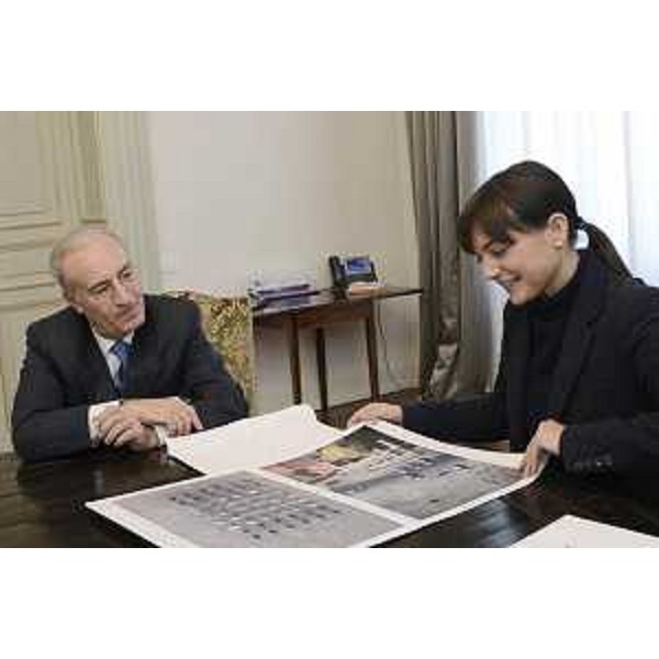 Antonio Maiorano (Questore Trieste) e Debora Serracchiani (Presidente Regione Friuli Venezia Giulia) - Trieste 18/12/2015