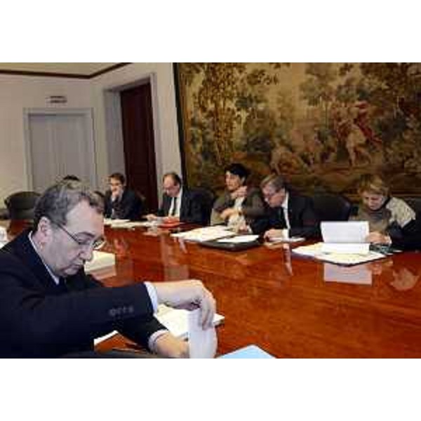 Sergio Bolzonello (Vicepresidente Regione FVG e assessore Attività produttive, Cooperazione e Turismo) durante la riunione della Giunta regionale - Trieste 11/12/2015