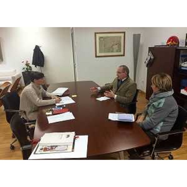 Debora Serracchiani (Presidente Regione Friuli Venezia Giulia), Pier Paolo Benetollo (Direttore generale Azienda Assistenza Sanitaria n. 3 "Alto Friuli-Collinare-Medio Friuli") e Maria Sandra Telesca (Assessore regionale Salute) - Udine 05/01/2016