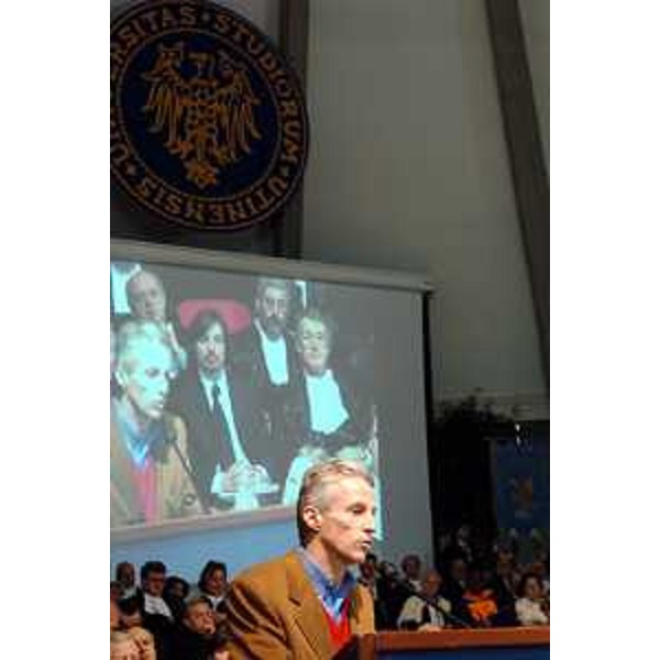 Riccardo Illy (Presidente Regione Friuli Venezia Giulia) all' Università di Udine per inaugurazione Anno Accademico (Udine, 01/03/06)