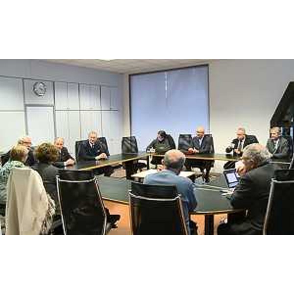 Sergio Bolzonello (Vicepresidente Regione FVG e assessore Attività produttive) con i vertici del CATAS S.p.A. - San Giovanni al Natisone 12/01/2016