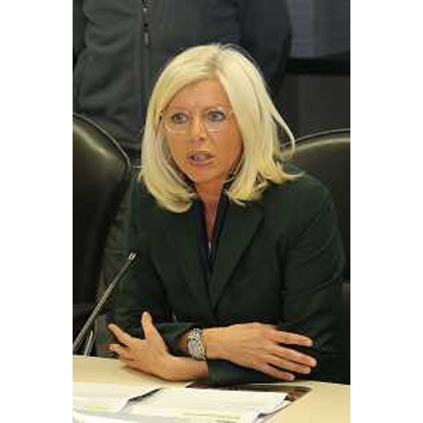 Luisa De Marco (Presidente Udine e Gorizia Fiere S.p.A.) alla conferenza stampa di presentazione di AgriestLand 2016 e del Programma di Sviluppo Rurale (PSR) 2014-2020 del FVG - Udine 14/01/2016 (PhotoLife Udine)