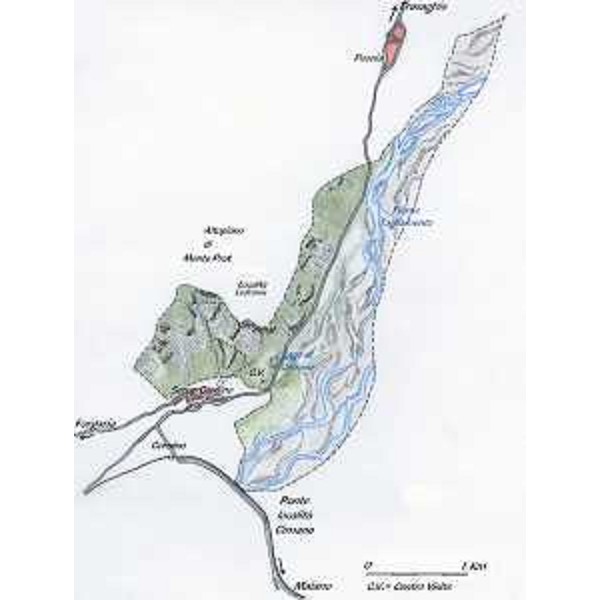 Mappa della Riserva naturale regionale del Lago di Cornino. Foto: Archivio del Corpo forestale regionale - Elena Missio