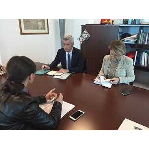 Debora Serracchiani (Presidente Regione Friuli Venezia Giulia), Paolo Bordon (Direttore generale Azienda Assistenza Sanitaria n. 5 "Friuli Occidentale") e Maria Sandra Telesca (Assessore regionale Salute) - Udine 19/01/2016