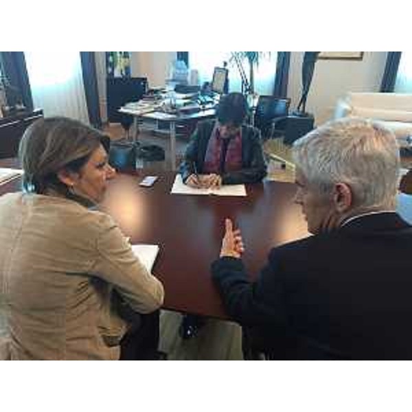 Maria Sandra Telesca (Assessore regionale Salute), Debora Serracchiani (Presidente Regione Friuli Venezia Giulia) e Paolo Bordon (Direttore generale Azienda Assistenza Sanitaria n. 5 "Friuli Occidentale") - Udine 19/01/2016
