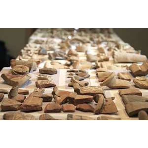 Ceramica preistorica - Dohuk - Kurdistan Iracheno - estate 2015 (Foto UniUd)