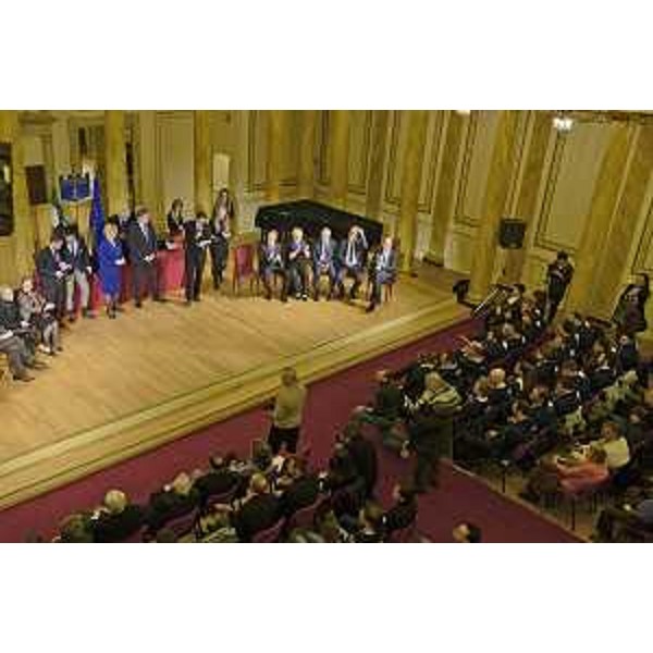 Cerimonia di premiazione degli atleti triestini che nel 2015 hanno difeso i colori della nazionale italiana in diverse discipline sportive, al Ridotto del Teatro Verdi - Trieste 22/01/2016
