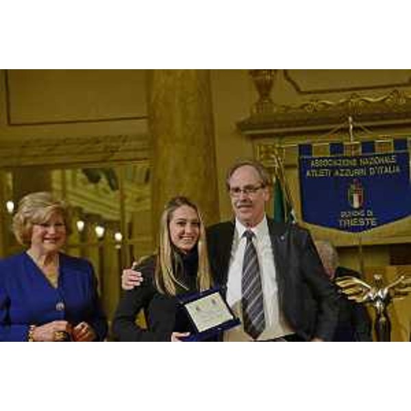 Gianni Torrenti (Assessore regionale Sport) alla cerimonia di premiazione degli atleti triestini che nel 2015 hanno difeso i colori della nazionale italiana in diverse discipline sportive, al Ridotto del Teatro Verdi - Trieste 22/01/2016