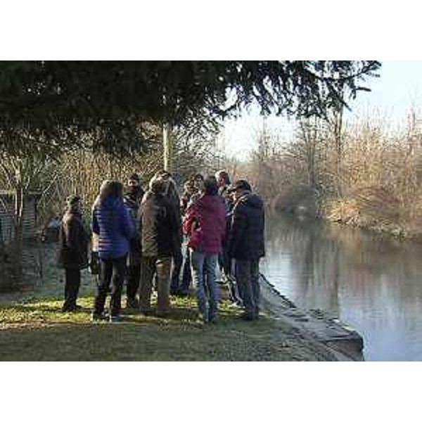 Sopralluogo sull'Isonzo. Presenti Sara Vito (Assessore regionale Ambiente), Marco Vittori (Vicesindaco Sagrado), Franca Zotti (Assessore Ambiente Comune Sagrado) e Linda Tomasinsig (Sindaco Gradisca d'Isonzo) - Sagrado (GO) 25/01/2016