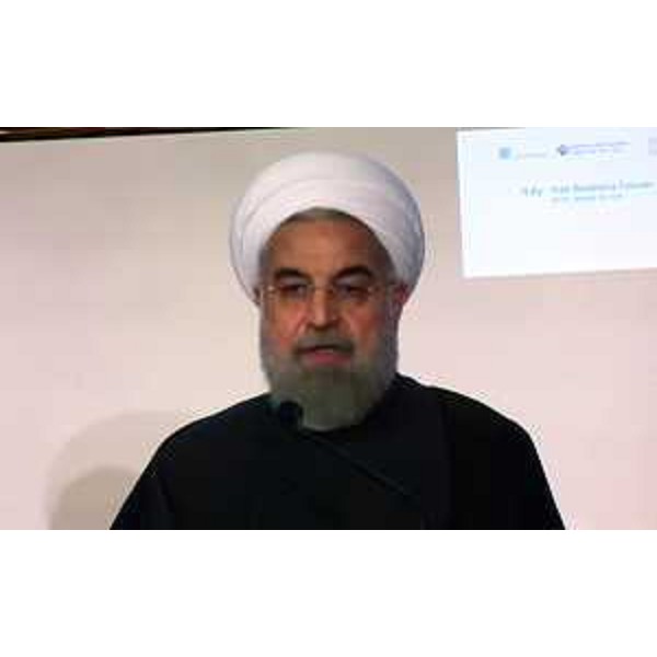 Hassan Rouhani (Presidente Repubblica Islamica Iran) al Business Forum Italia-Iran - Roma 26/01/2016