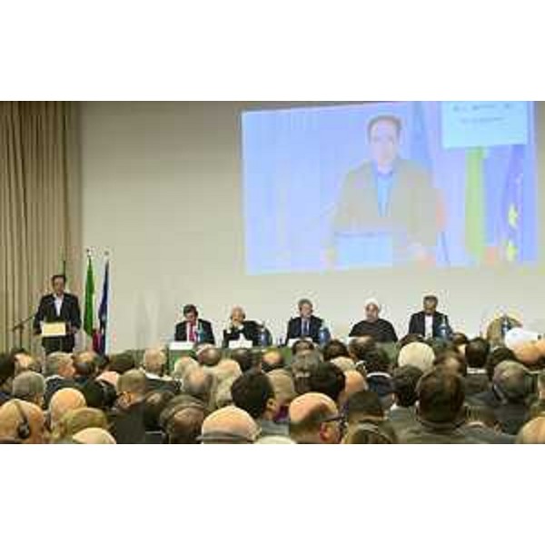 Mohsen Jalalpour (Presidente Camera Commercio Iran) al Business Forum Italia-Iran - Roma 26/01/2016