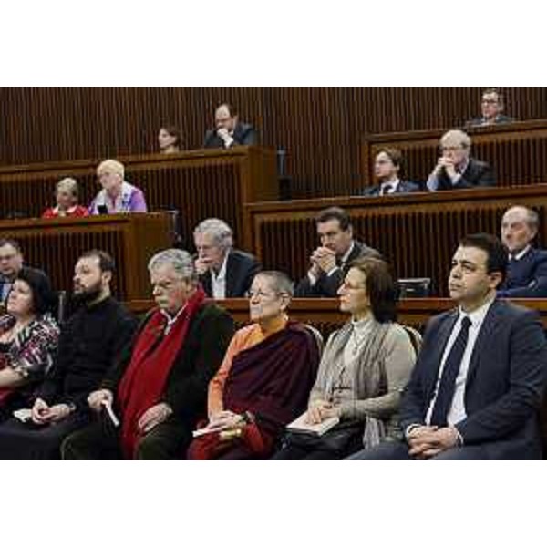 Rappresentanti di comunità religiose del FVG alla Celebrazione della Giornata della Memoria [27 gennaio] nell'Aula del Consiglio regionale del Friuli Venezia Giulia - Trieste 26/01/2016