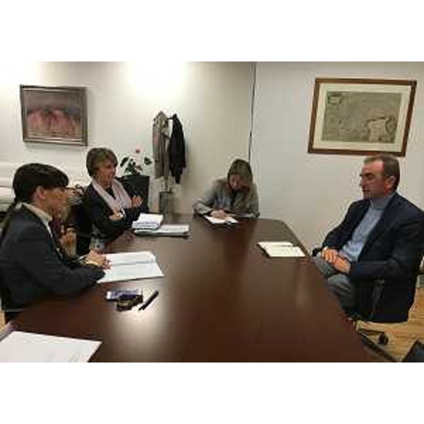 Debora Serracchiani (Presidente Regione Friuli Venezia Giulia), Maria Sandra Telesca (Assessore regionale Salute) e Mario Tubertini (Direttore generale Centro Riferimento Oncologico / CRO Aviano) - Udine 28/01/2016