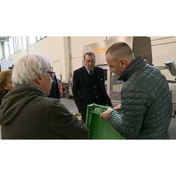 Sergio Bolzonello (Vicepresidente Regione FVG e assessore Attività produttive) durante la visita alla Colussi Ermes S.r.l. - Casarsa della Delizia 28/01/2016