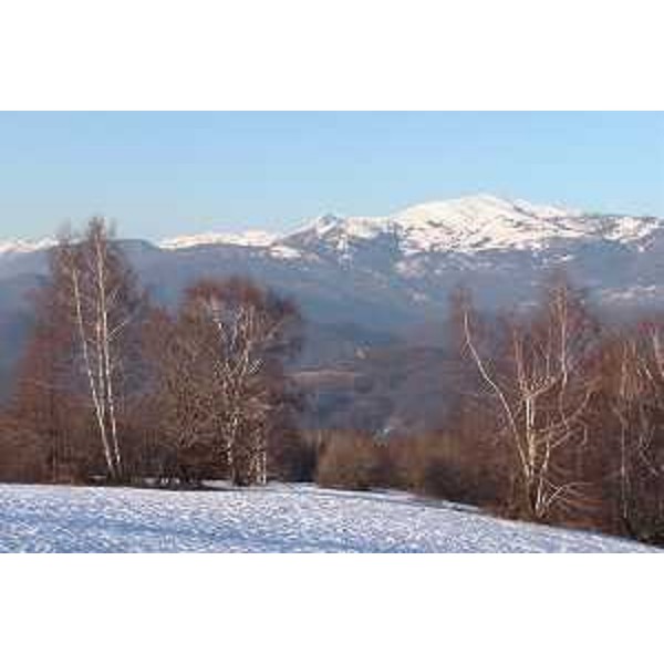 Le Valli del Natisone viste da Castelmonte (Cividale del Friuli, Udine) e il Monte Matajur sullo sfondo. Foto: Archivio del Corpo forestale regionale - Marco Pradella