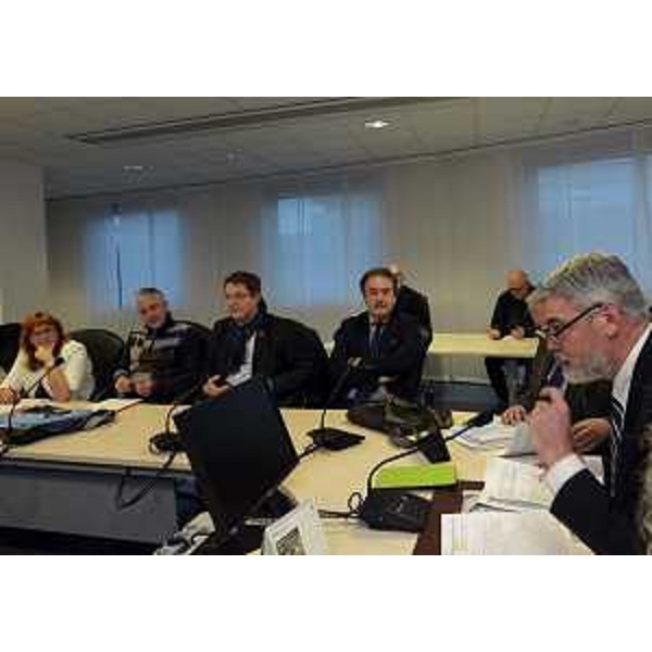 Paolo Panontin (Assessore regionale Autonomie locali e Coordinamento Riforme, Comparto unico, Sistemi informativi, Caccia e Risorse ittiche, delegato Protezione civile) al Tavolo sul disegno di legge in materia di "Sistema integrato del pubblico impiego regionale e locale", con UPI, ANCI, UNCEM e organizzazioni sindcali - Udine 02/02/2016