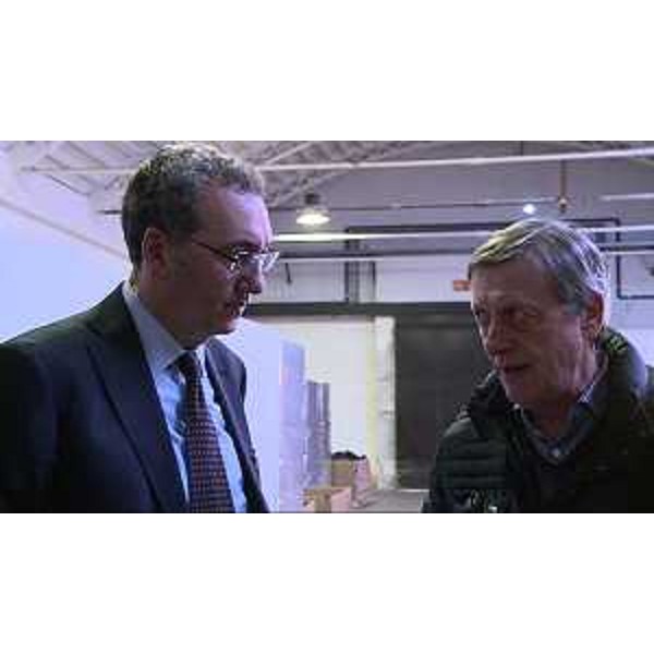 Sergio Bolzonello (Vicepresidente Regione FVG e assessore Attività produttive) visita la Fama S.p.A. accompagnato da Gustavo Bomben (Titolare) - San Vito al Tagliamento 04/02/2016