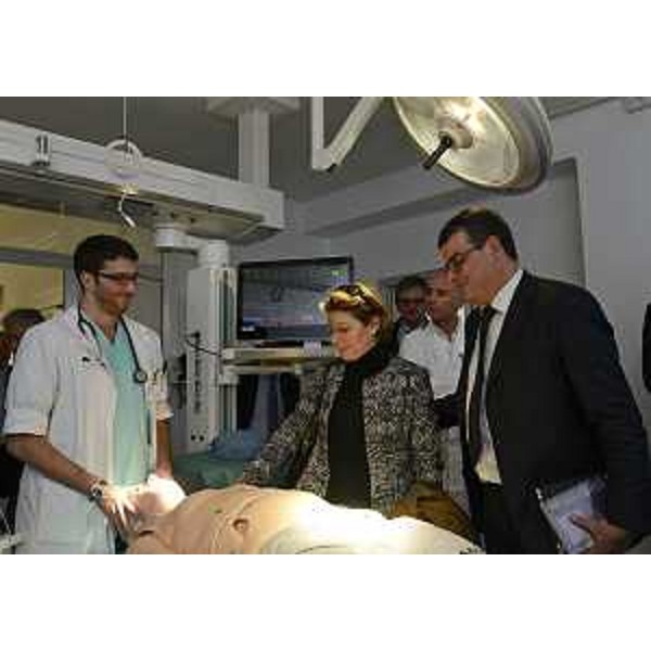 Maria Sandra Telesca (Assessore Salute Regione Friuli Venezia Giulia) e Luigi Arru (Assessore Sanità Regione Sardegna) all'inaugurazione del Centro di Simulazione e Alta Formazione (CSAF) presso l'Azienda Ospedaliero-Universitaria Santa Maria della Misericordia - Udine 05/02/2016