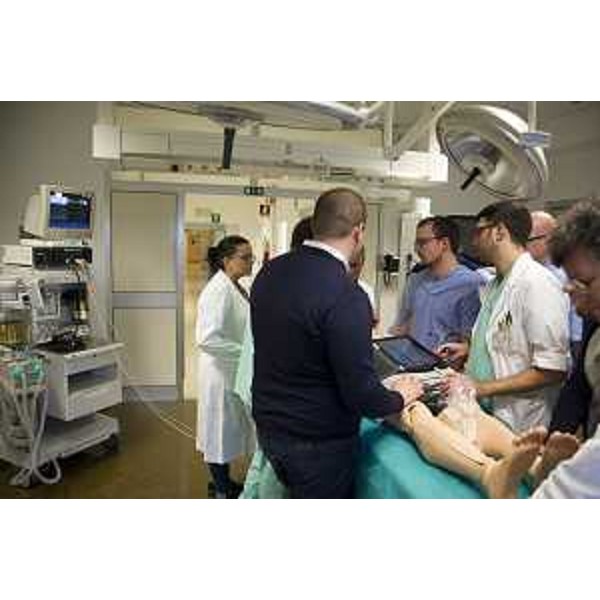 Centro di Simulazione e Alta Formazione (CSAF) presso l'Azienda Ospedaliero-Universitaria Santa Maria della Misericordia, nel giorno dell'inaugurazione - Udine 05/02/2016 (Foto Ufficio Stampa UniUd)
