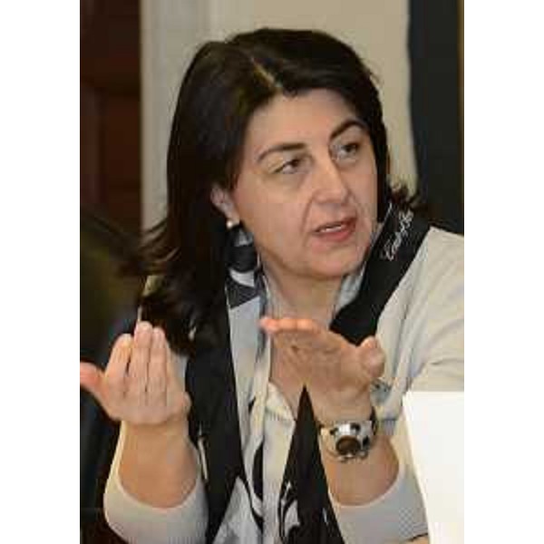 Mariagrazia Santoro (Assessore regionale Infrastrutture e Territorio) durante la riunione della Giunta del Friuli Venezia Giulia - Trieste 12/02/2016