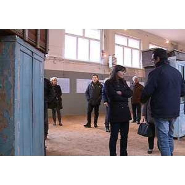 Debora Serracchiani (Presidente Regione Friuli Venezia Giulia) e Massimiliano Lacota (Presidente Unione Istriani) al Museo Centro Raccolta Profughi (C.R.P.) - Padriciano (TS) 15/02/2016