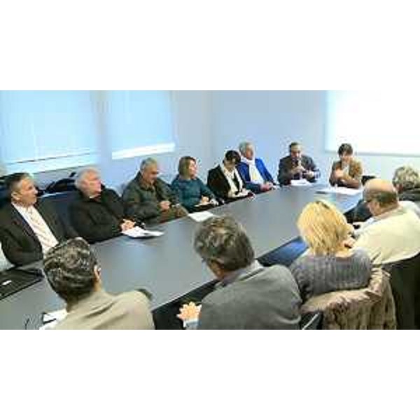 Debora Serracchiani (Presidente Regione Friuli Venezia Giulia) incontra i 28 sindaci della Carnia per l'illustrazione dei finanziamenti europei dedicati alla Montagna, nella sede della Regione - Tolmezzo 16/02/2016