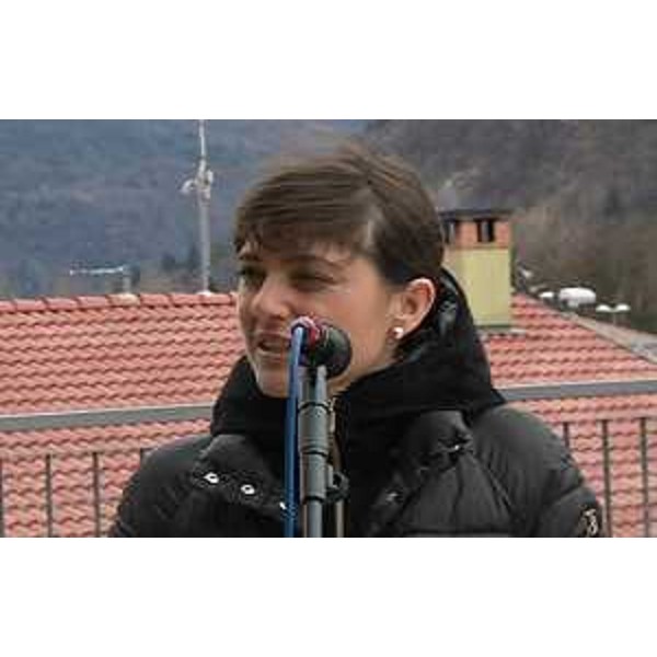 Debora Serracchiani (Presidente Regione Friuli Venezia Giulia) all'inaugurazione dei lavori di manutenzione straordinaria della Caserma dei Vigili del Fuoco - Tolmezzo 16/02/2016