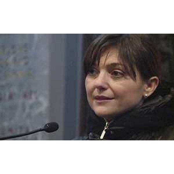 Debora Serracchiani (Presidente Regione Friuli Venezia Giulia) interviene alla celebrazione del centenario della morte di Maria Plozner Mentil, portatrice carnica della Grande Guerra, nel Tempio Ossario di Timau - Paluzza (UD) 16/02/2016