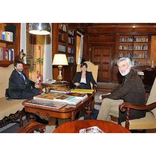 Dario Franceschini (Ministro Beni e Attività Culturali e Turismo), Debora Serracchiani (Presidente Regione Friuli Venezia Giulia) e Giorgio Tamburlini (Centro Salute Bambino / CSB onlus Trieste) - Roma 18/02/2016