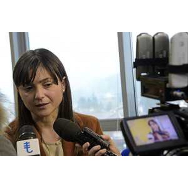 Debora Serracchiani (Presidente Regione Friuli Venezia Giulia) a margine della visita al Presidio ospedaliero - Cividale del Friuli 22/02/2016