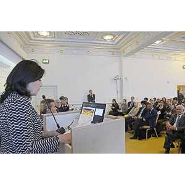 Mariagrazia Santoro (Assessore regionale Infrastrutture e Territorio) al convegno "Italian-Iranian business relations. Trieste: Port of opportunities", al Savoia Excelsior Palace - Trieste 24/02/2016