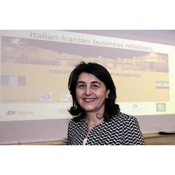 Mariagrazia Santoro (Assessore regionale Infrastrutture e Territorio) al convegno "Italian-Iranian business relations. Trieste: Port of opportunities", al Savoia Excelsior Palace - Trieste 24/02/2016