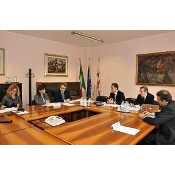 Debora Serracchiani (Presidente Regione Friuli Venezia Giulia) alla riunione di coordinamento delle Regioni a Statuto speciale e delle Province autonome, nella sede della Regione Sardegna - Roma 25/02/2016