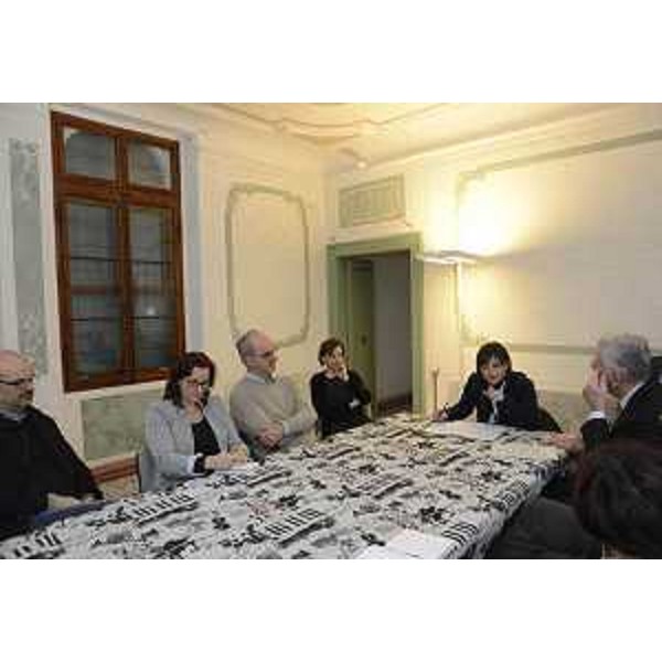 Debora Serracchiani (Presidente Regione Friuli Venezia Giulia) incontra Giuseppe Gaiarin (Sindaco Porcia) e la Giunta comunale nella Villa Correr Dolfin, a Rorai Piccolo - Porcia 29/02/2016