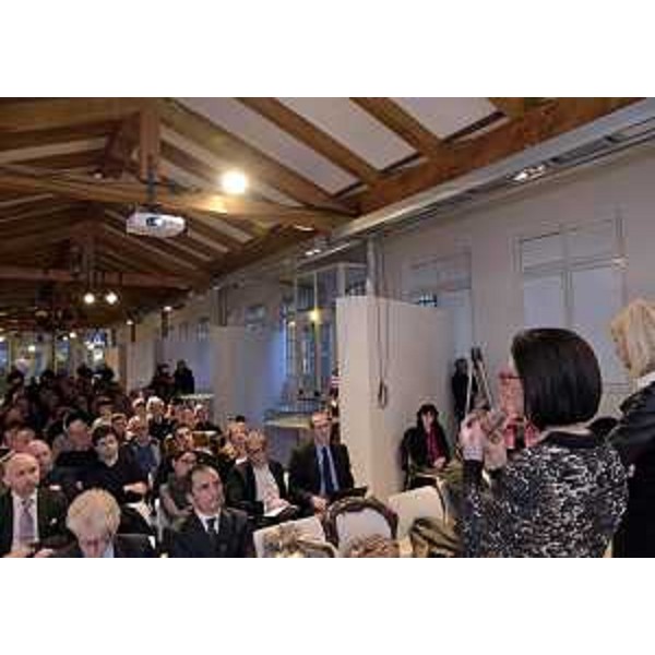 Sara Vito (Assessore regionale Ambiente) alla presentazione dei primi risultati dell'Indagine epidemiologica ambientale nel Monfalconese, alla Galleria comunale d'Arte contemporanea - Monfalcone 02/03/2016