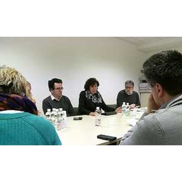 Loredana Panariti (Assessore regionale Lavoro e Formazione) all'incontro con i rappresentanti della Erreci Negozi S.r.l. che ha rilevato punti vendita ex Bernardi - Gemona del Friuli 03/03/2016