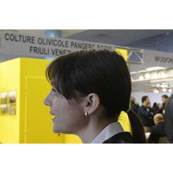 Debora Serracchiani (Presidente Regione Friuli Venezia Giulia) all'inaugurazione della decima edizione di Olio Capitale, in Stazione Marittima - Trieste 05/03/2016
