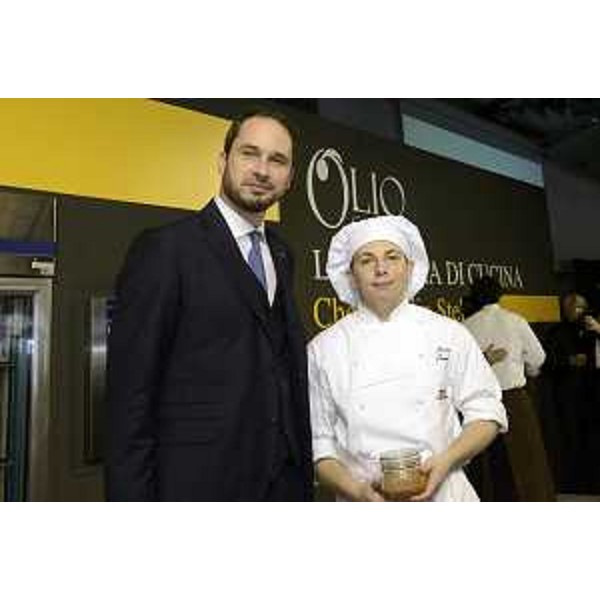 Cristiano Shaurli (Assessore regionale Risorse agricole e forestali) all'inaugurazione della decima edizione di Olio Capitale, in Stazione Marittima - Trieste 05/03/2016