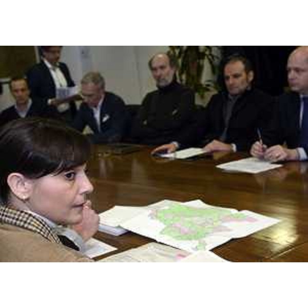 Debora Serracchiani (Presidente Regione Friuli Venezia Giulia) all'incontro illustrativo dell'Unione Territoriale Intercomunale (UTI) del Friuli Centrale, nella sede della Regione FVG - Udine 07/03/2016