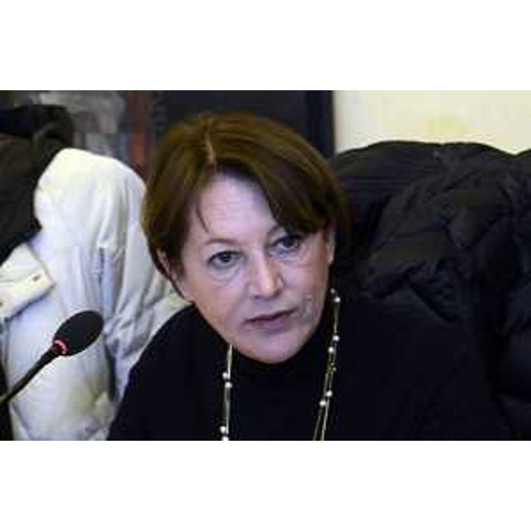 Cristiana Compagno (Presidente Banca Mediocredito FVG S.p.A.) durante l'audizione in I Commissione consiliare - Trieste 08/03/2016