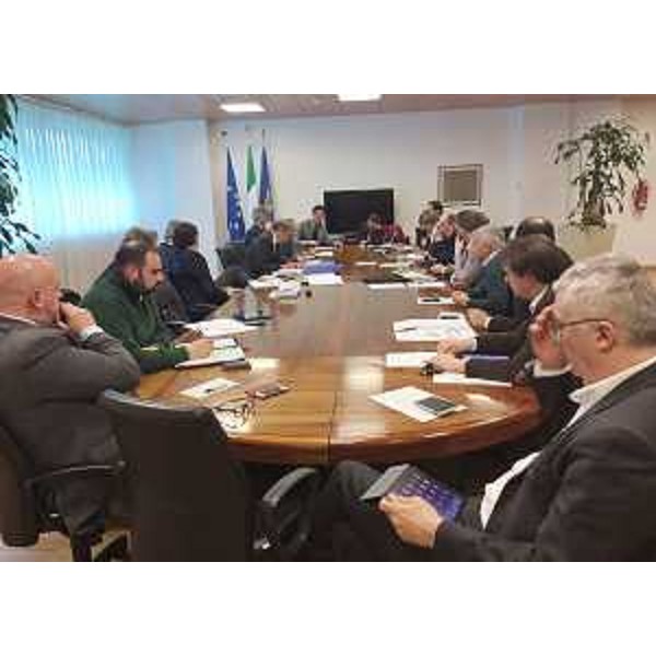 Incontro di Vincenzo Martines (Presidente V Commissione consiliare) e Paolo Panontin (Assessore regionale Autonomie locali e Coordinamento Riforme) con i presidenti di ANCI e UNCEM e i capigruppo consiliari per la definizione delle modalità di attivazione del Tavolo politico sul ddl 136 - Udine 10/03/2016