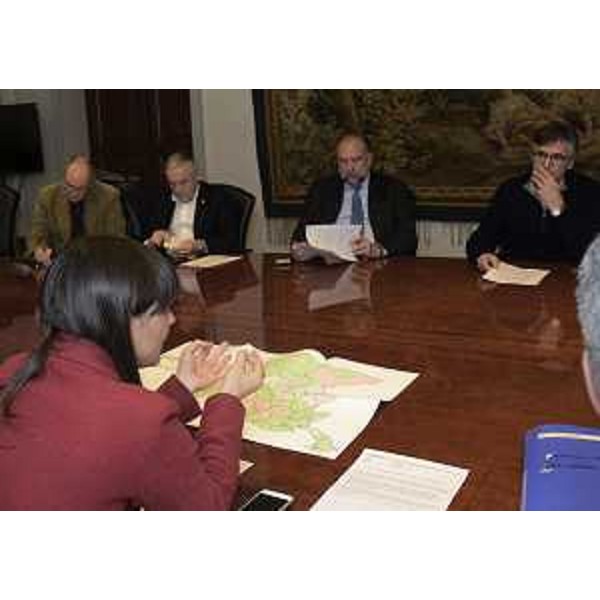 Debora Serracchiani (presidente Friuli Venezia Giulia) all'incontro con i sindaci dei Comuni della provincia di Trieste sull'Unione Territoriale Intercomunale (UTI) giuliana, nel Palazzo della Regione - Trieste 11/03/2016