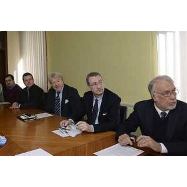 Antonio Paoletti (Presidente Comitato di indirizzo ReteConfidi Nordest), Sergio Bolzonello (Vicepresidente FVG e assessore Attività produttive), Franco Rigutti (Presidente Confidi Trieste) alla presentazione di ReteConfidi Nordest - Trieste 17/03/2016