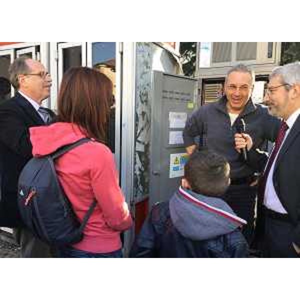 Gianni Torrenti (Assessore regionale Cultura) e Furio Honsell (Sindaco Udine) alla "Festa del Pi Greco" - Udine 19/03/2016